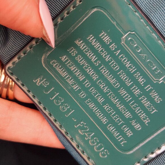 Coach Peyton Signature Cora Domed Shoulder Bag Satchel - Picture 15 of 15